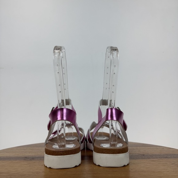 Big Kids Girls Nina Lacey Metallic Pink Strappy Platform Sandals Size 5 Y GUC - Picture 8 of 10